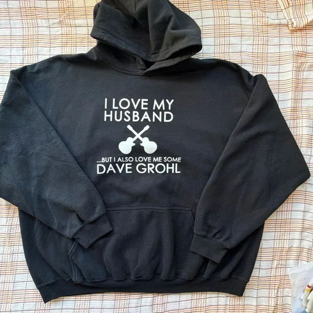 Dave Grohl Black Hoodie Sweatshirt 3XL
